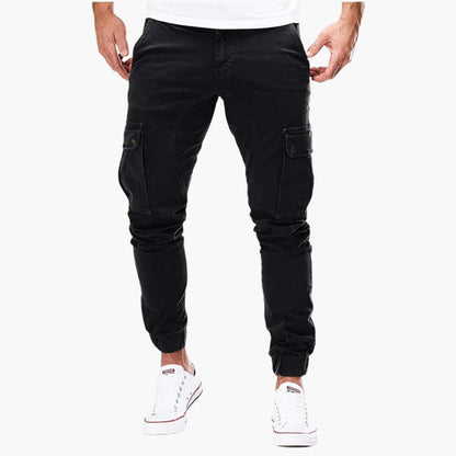 Men's Modern Cargo Jogger Pants with Adjustable Waist – Urban Streetwear & Outdoor Style