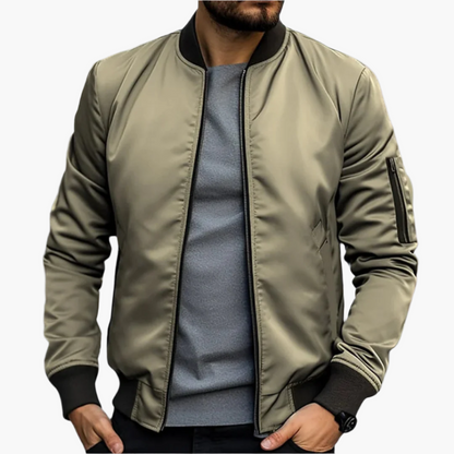 Men's Modern Bomber Jacket – Casual Urban Transitional Style