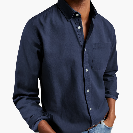 Men's Classic Button-Down Casual Shirt – Versatile Everyday Style