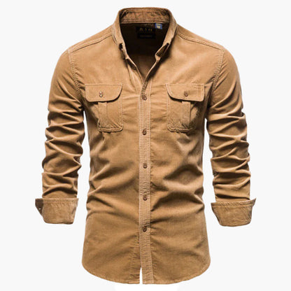 Men's Modern Fit Corduroy Shirt – Classic Style, Versatile Everyday & Business Wear