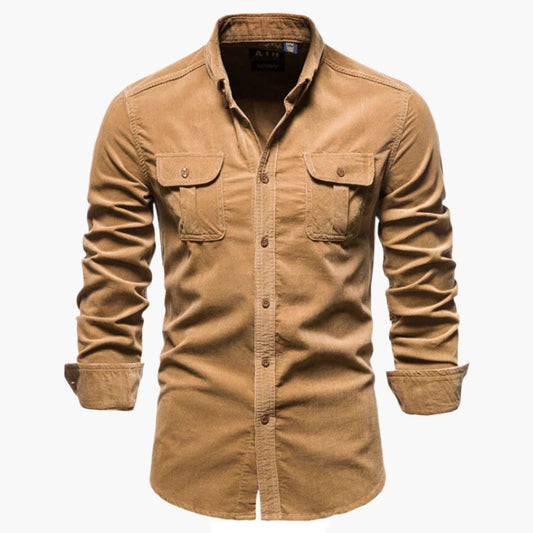 Men's Modern Fit Corduroy Shirt – Classic Style, Versatile Everyday & Business Wear