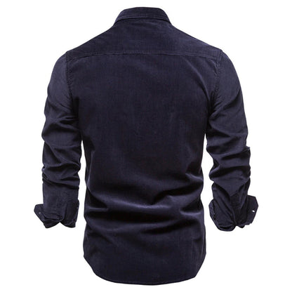 Men's Modern Fit Corduroy Shirt – Classic Style, Versatile Everyday & Business Wear