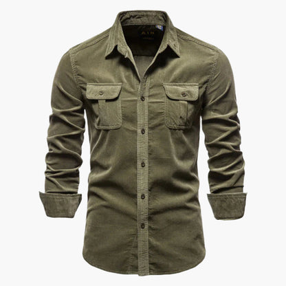 Men's Modern Fit Corduroy Shirt – Classic Style, Versatile Everyday & Business Wear