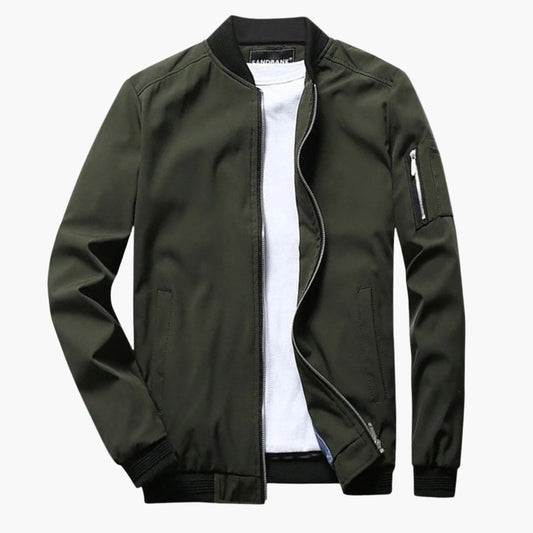 Men's Casual Bomber Jacket Lightweight Windbreaker Street Style