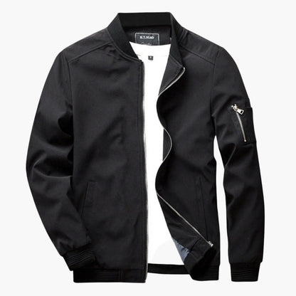 Men's Casual Bomber Jacket Lightweight Windbreaker Street Style
