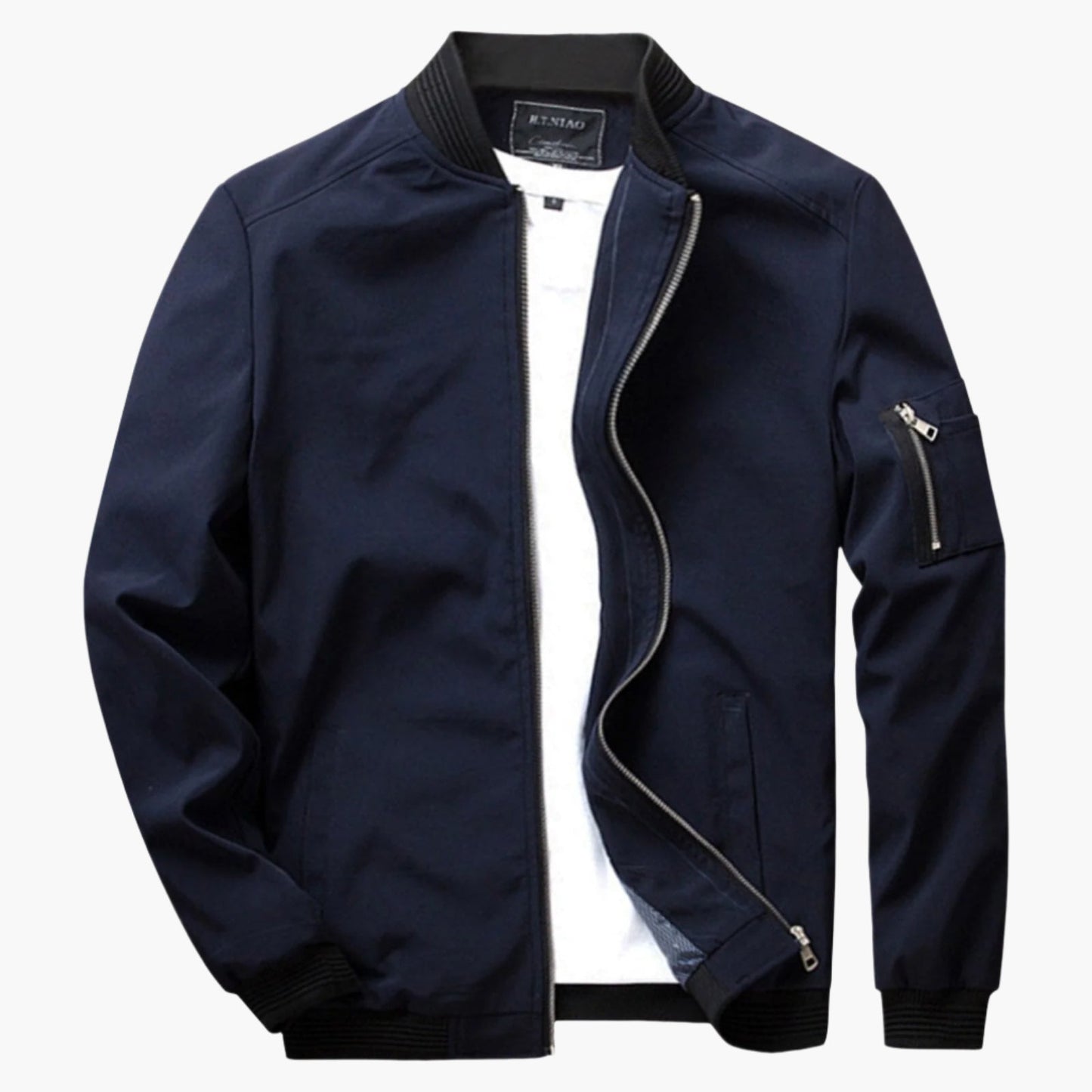 Men's Casual Bomber Jacket Lightweight Windbreaker Street Style