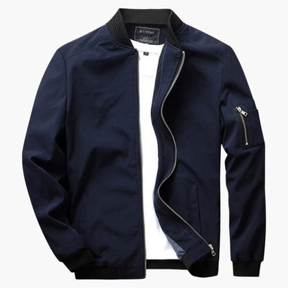 Men's Casual Bomber Jacket Lightweight Windbreaker Street Style