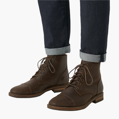 Men's Classic Lace-Up Dress Boots for Versatile Everyday and Office Style