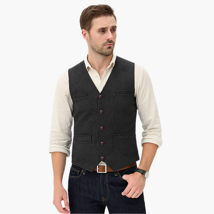 Men's Slim Fit Modern Vest – Versatile Classic Style for Business, Events, and Casual Wear