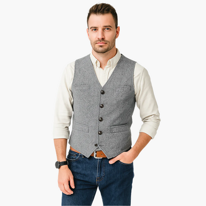 Men's Slim Fit Modern Vest – Versatile Classic Style for Business, Events, and Casual Wear