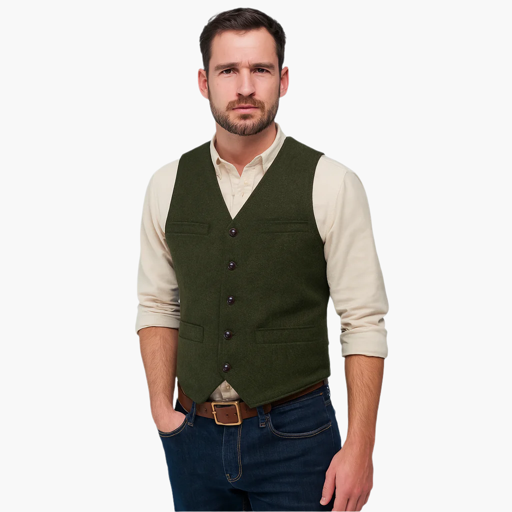 Men's Slim Fit Modern Vest – Versatile Classic Style for Business, Events, and Casual Wear