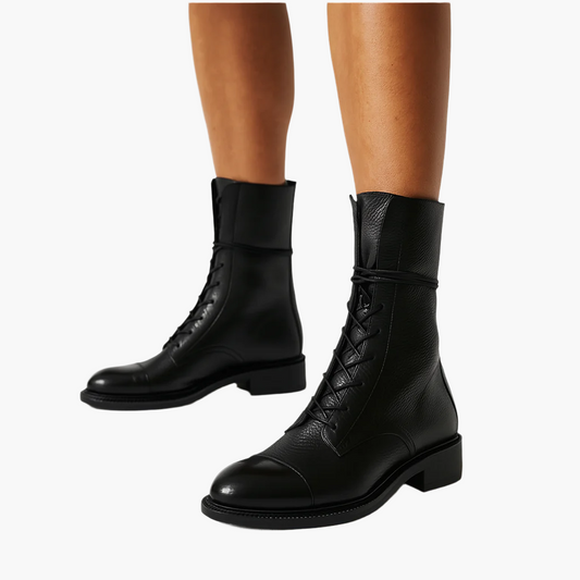 Women's Classic Lace-Up City Boots – Timeless Everyday & Office Style