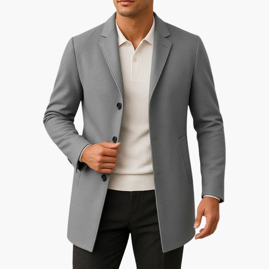 Men's Modern Spring Coat – Elegant Business & Casual Overcoat