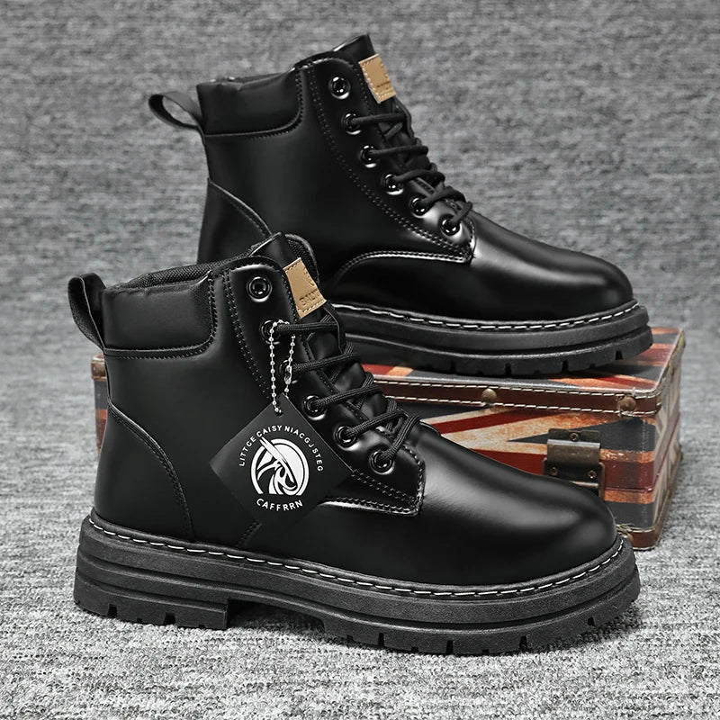 Men's Outdoor Combat Boots – Rugged Lace-Up Work and Adventure Style