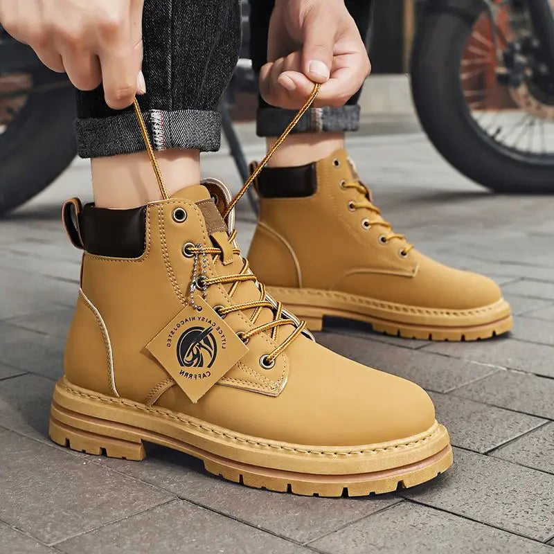 Men's Outdoor Combat Boots – Rugged Lace-Up Work and Adventure Style