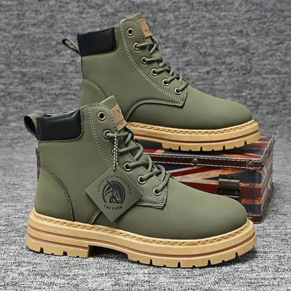 Men's Outdoor Combat Boots – Rugged Lace-Up Work and Adventure Style