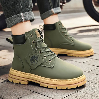 Men's Outdoor Combat Boots – Rugged Lace-Up Work and Adventure Style