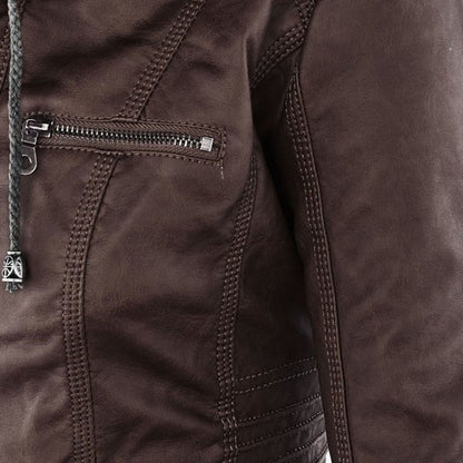 Women's Fashion Hooded Zip-Up Jacket for Everyday Style and Versatility