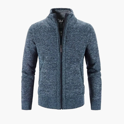 Men's Zip-Up Cardigan Sweater Classic Style for Everyday and Office