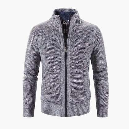 Men's Zip-Up Cardigan Sweater Classic Style for Everyday and Office