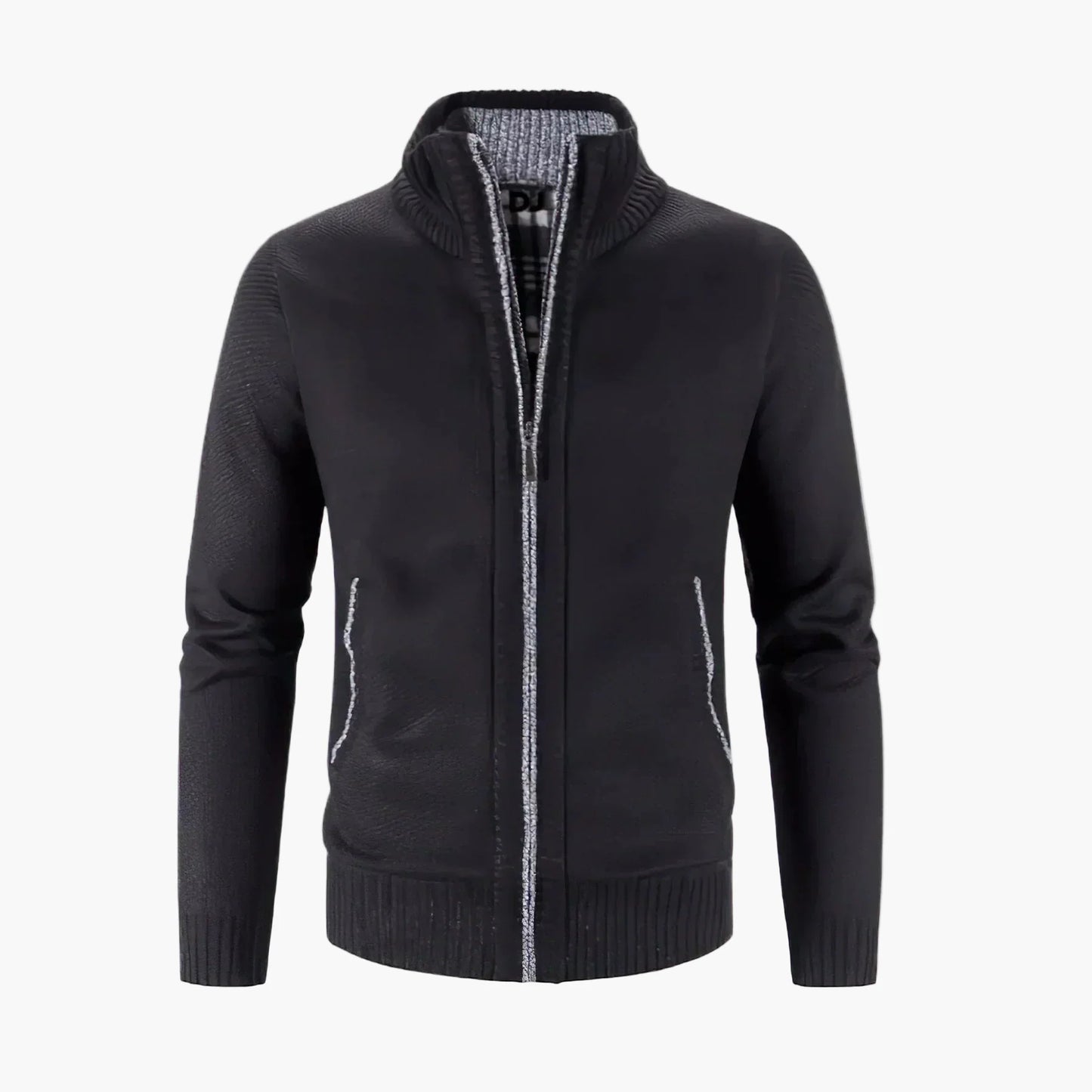 Men's Zip-Up Cardigan Sweater Classic Style for Everyday and Office