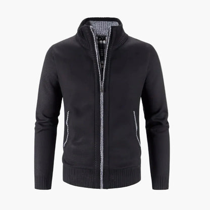 Men's Zip-Up Cardigan Sweater Classic Style for Everyday and Office