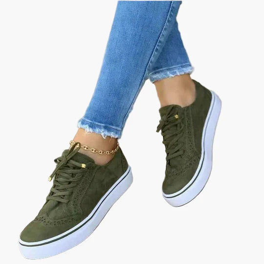 Women's Orthopedic Lace-Up Casual Sneakers – Everyday Comfort & Support