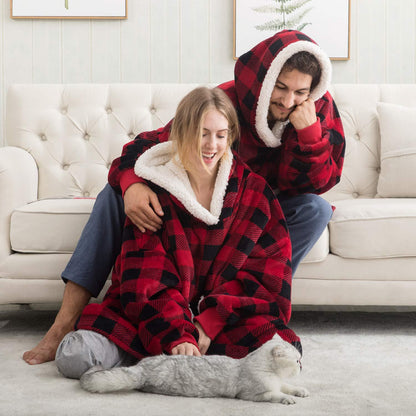 Women's Cozy Oversized Hoodie Blanket with Hood – Lounge & Relaxation Wear