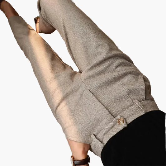 Women's Classic Straight-Leg Elegant Trousers for Office & Casual Wear