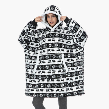 Women's Cozy Oversized Hoodie Blanket with Hood – Lounge & Relaxation Wear