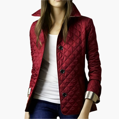 Women's Classic Quilted Jacket – Elegant Transitional Outerwear for Everyday Style