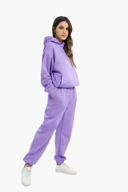 Women's Oversized Hoodie and Jogger Set – Casual Winter Loungewear Two-Piece Outfit