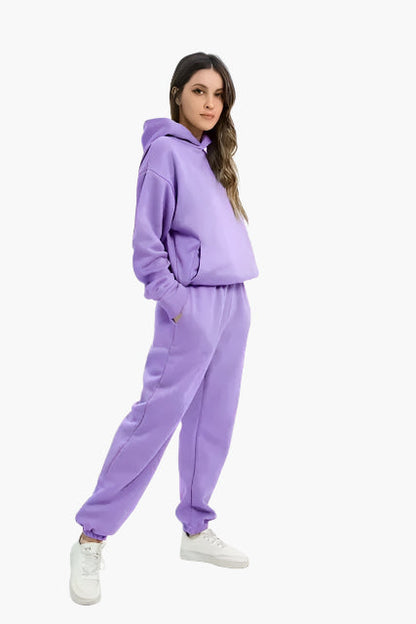 Women's Oversized Hoodie and Jogger Set – Casual Winter Loungewear Two-Piece Outfit