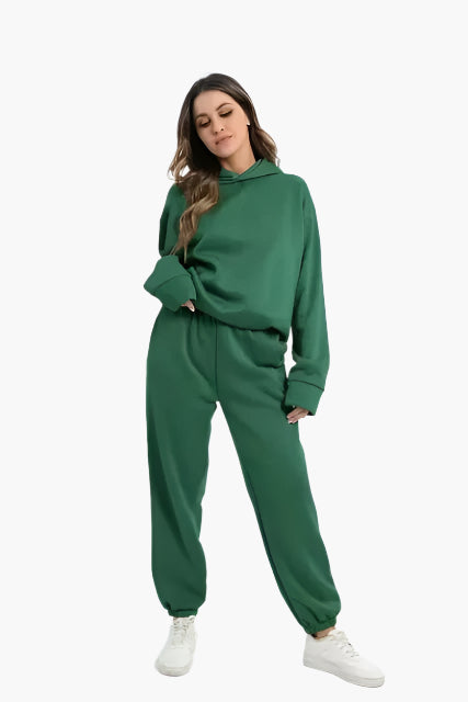 Women's Oversized Hoodie and Jogger Set – Casual Winter Loungewear Two-Piece Outfit