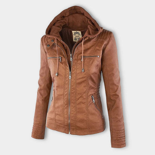 Women's Fashion Hooded Zip-Up Jacket for Everyday Style and Versatility