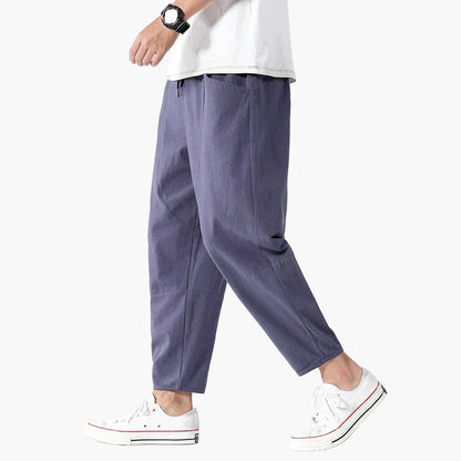 Men's Relaxed Fit Cropped Summer Pants Casual Urban Style
