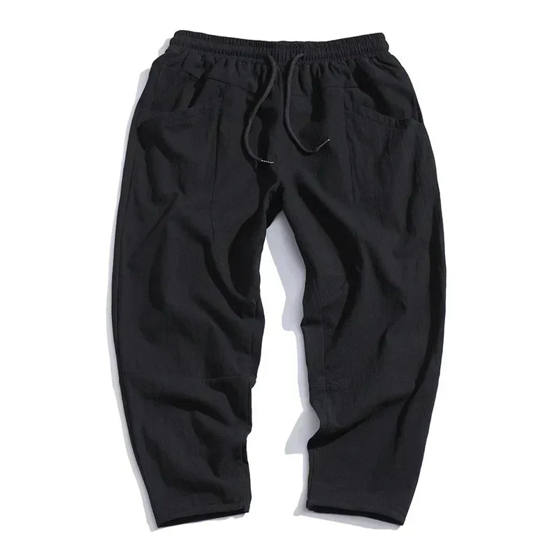Men's Relaxed Fit Cropped Summer Pants Casual Urban Style