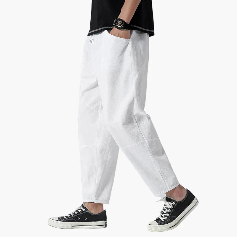 Men's Relaxed Fit Cropped Summer Pants Casual Urban Style