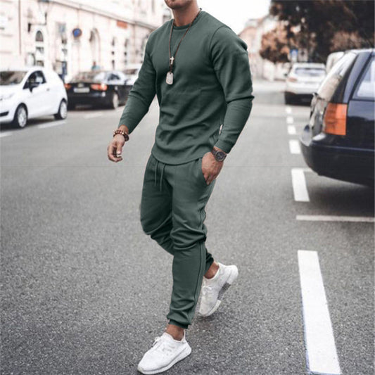 Men's Athletic Tracksuit Set – Modern Slim Fit Jogger Sweatshirt for Sports & Casual