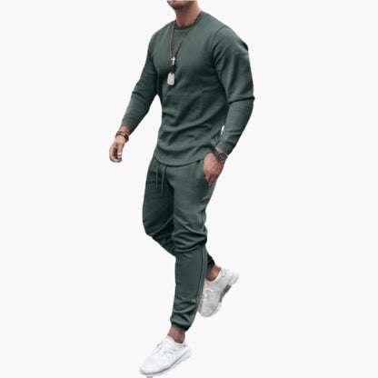 Men's Athletic Tracksuit Set – Modern Slim Fit Jogger Sweatshirt for Sports & Casual