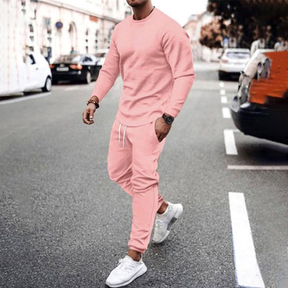 Men's Athletic Tracksuit Set – Modern Slim Fit Jogger Sweatshirt for Sports & Casual