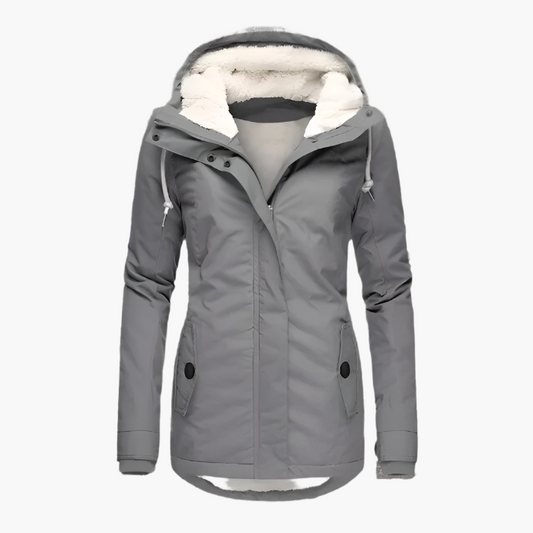 Women's Winter Parka Jacket with Hood - Stylish Long Waterproof Coat for Cold Weather
