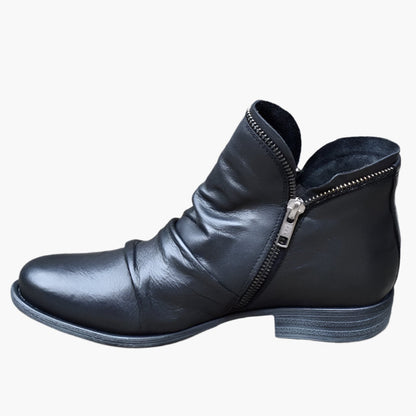 Women's Modern Ankle Boots with Comfort+ Support and Easy Zip Closure