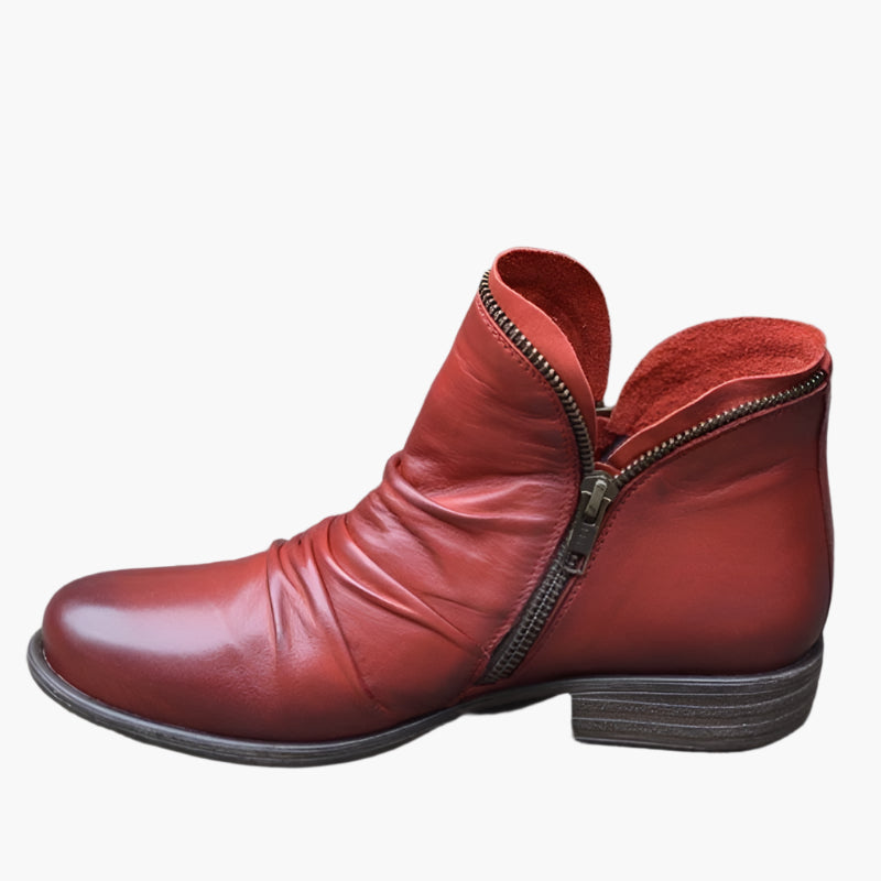 Women's Modern Ankle Boots with Comfort+ Support and Easy Zip Closure