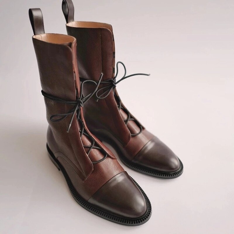 Women's Classic Lace-Up City Boots – Timeless Everyday & Office Style