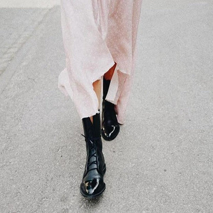 Women's Classic Lace-Up City Boots – Timeless Everyday & Office Style