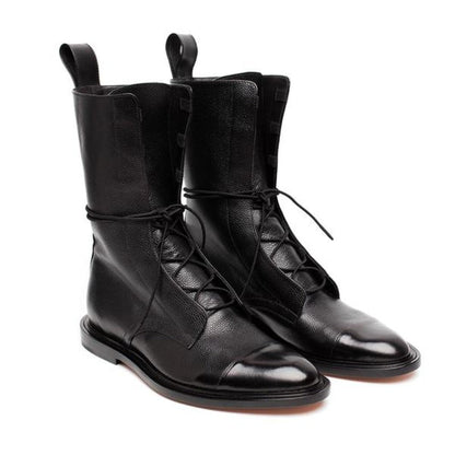 Women's Classic Lace-Up City Boots – Timeless Everyday & Office Style