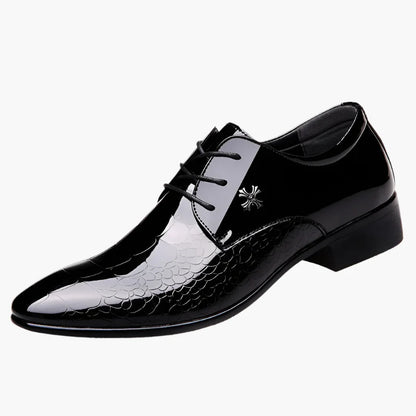Men's Classic Formal Oxford Dress Shoes – Elegant Pointed Toe, Business & Wedding Style