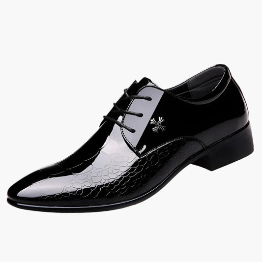 Men's Classic Formal Oxford Dress Shoes – Elegant Pointed Toe, Business & Wedding Style