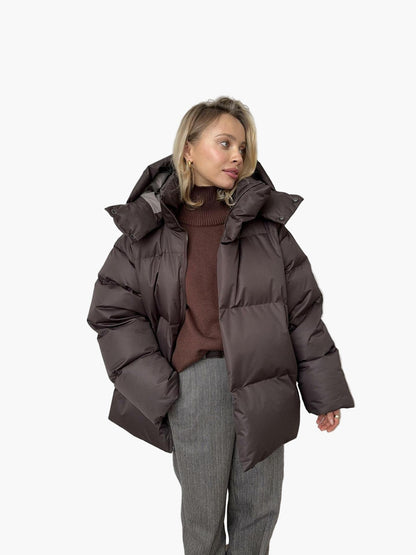 Women's Winter Puffer Jacket, Modern Relaxed Fit, Stylish Warm Outerwear